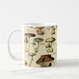 Caneca De Café Cogumelos Vintage e Fungi #2