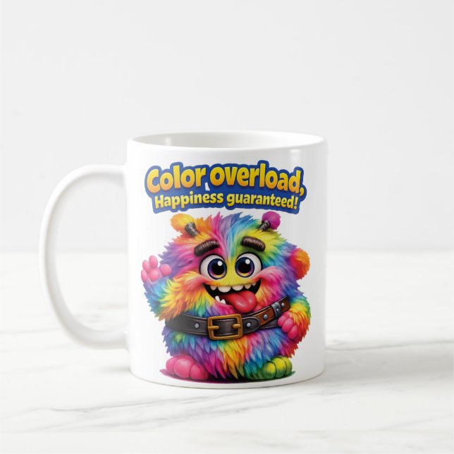 Caneca De Café Coisa Colorida "Borrosa" (Esquerda)