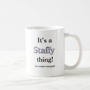 Caneca De Café Coisa de Staffordshire bull terrier