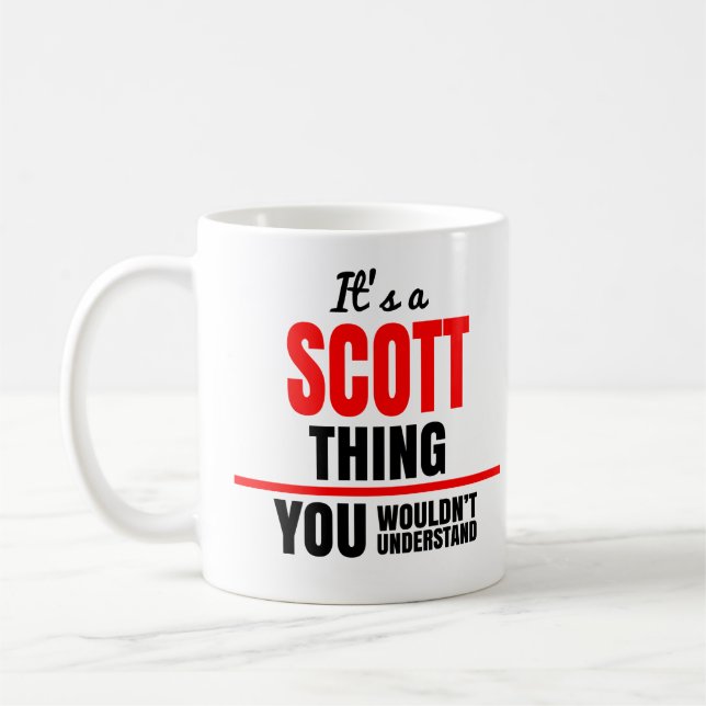Caneca De Café Coisa do Scott que você não entenderia. (Esquerda)