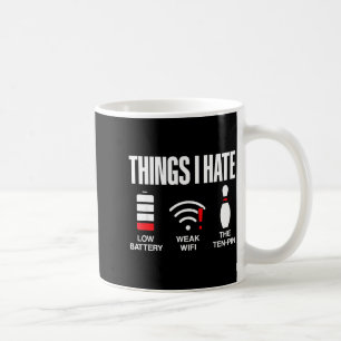 Caneca De Café Coisas de Ciência da Computação que Eu Odeio Bater