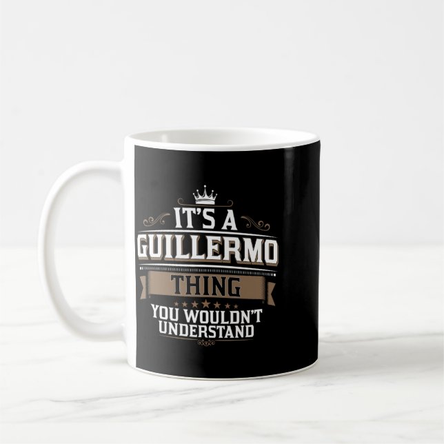 Caneca De Café Coisas de Guillermo que Você Não Entenderia (Esquerda)