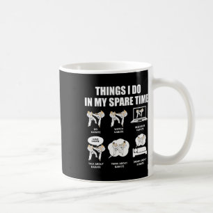Caneca De Café Coisas de Karatê que Eu Faço no Meu Tempo Livre Ar