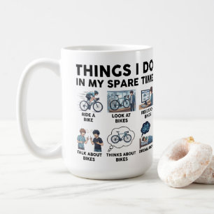 Caneca De Café Coisas Divertidas que Faço no Meu Tempo Livre para