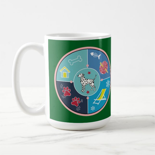 Caneca De Café coisas do cão (Esquerda)