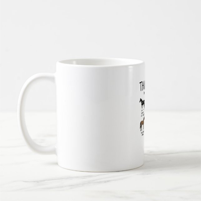Caneca De Café Coisas engraçadas que faço de amante de cavalos Ca (Esquerda)