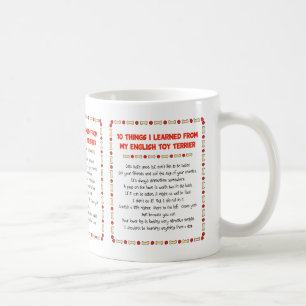 Caneca De Café Coisas que engraçadas eu aprendi de meu brinquedo