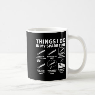 Caneca De Café Coisas Que Eu Faço Em Meu Tempo Livre Funny Founta