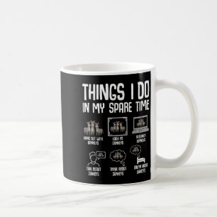 Caneca De Café Coisas que faço no meu tempo livre Mulheres Homens