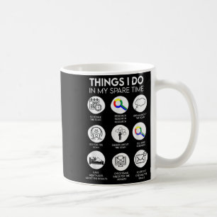 Caneca De Café Coisas que faço no meu tempo livre Paciente com câ