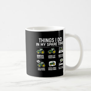 Caneca De Café Coisas que Faço no Meu Tempo Livre - Tratores Engr