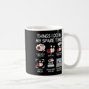 Caneca De Café Coisas que faço no tempo livre Boliche Fun Boliche