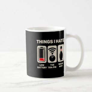 Caneca De Café Coisas que Odeio Funny Bowler Ten Pin Spare Amante