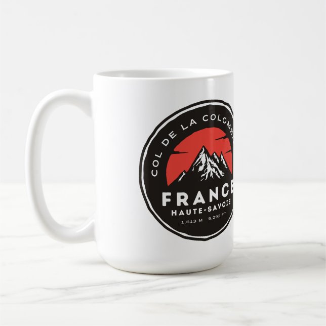 Caneca De Café col de la colombiere, alpes franceses (Esquerda)