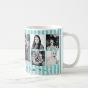 Caneca De Café Colagem da foto de Instagram do costume 9