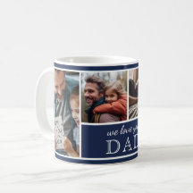 Colagem de 4 Fotos Nós Amamos Você Papai Dia dos P