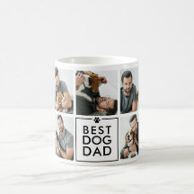 Colagem de 7 Fotos de Melhor Pai de Cachorro Moder
