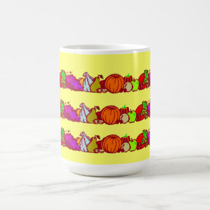 Caneca De Café Colagem de Ação de Graças -