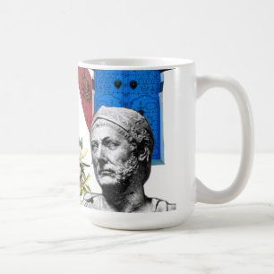 Caneca De Café Colagem de Adesivos da Tunísia Cultura Tunisiana