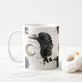 Caneca De Café Colagem de Alquimia de Raven