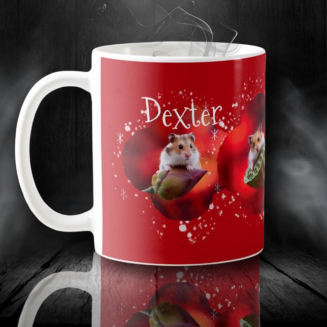 Caneca De Café Colagem de animais de estimação com flocos de neve (Criador carregado)