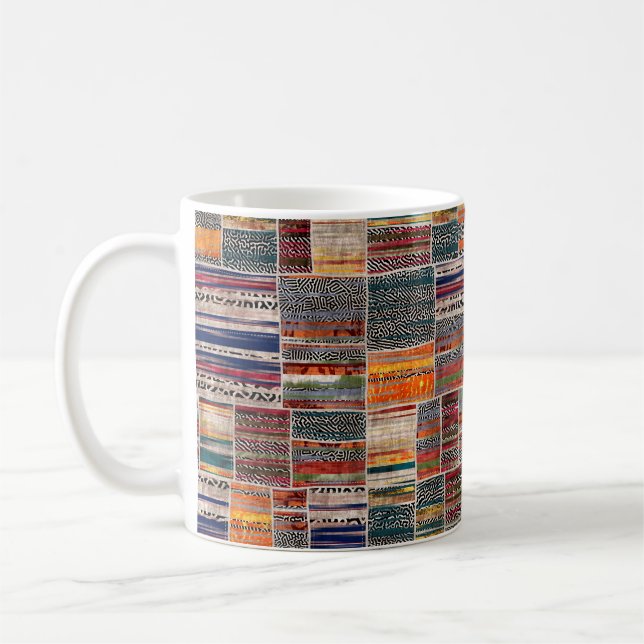 Caneca De Café Colagem de colagem de colagem sem falhas impressão (Esquerda)