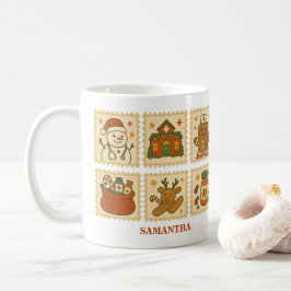 Caneca De Café Colagem de Enfermeira de Natal | Comemorações