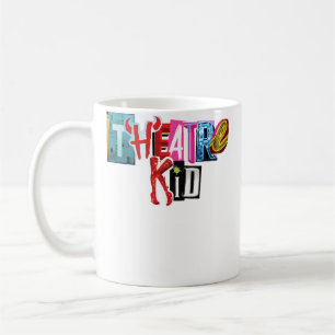 Caneca De Café Colagem de Fã de Teatro
