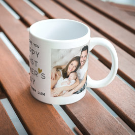 Caneca De Café Colagem de Fotografias Bebê 2 do Primeiro Dia de o