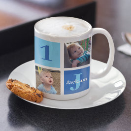 Caneca De Café Colagem de Fotografias de Crianças Personalizadas 