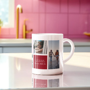 Caneca De Café Colagem de Fotografias de namorados Foto persona