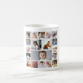 Caneca De Café Colagem de Fotografias do Design 19