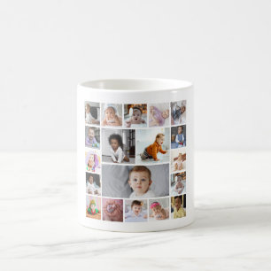 Caneca De Café Colagem de Fotografias do Design 19