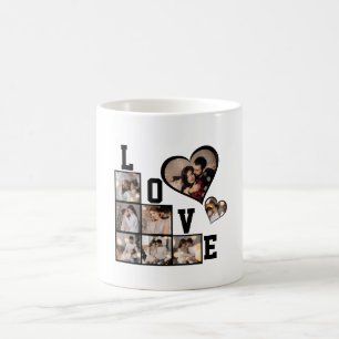 Caneca De Café Colagem de Fotografias do Design 8