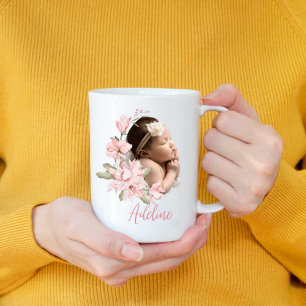 Caneca De Café Colagem de Fotografias do nascer do Bebê Nova Mug 