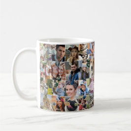 Caneca De Café Colagem de Fotografias Personalizada 24 Pic Forma