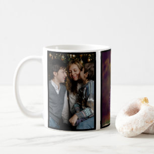 Caneca De Café Colagem de Fotografias Personalizada da Família 2