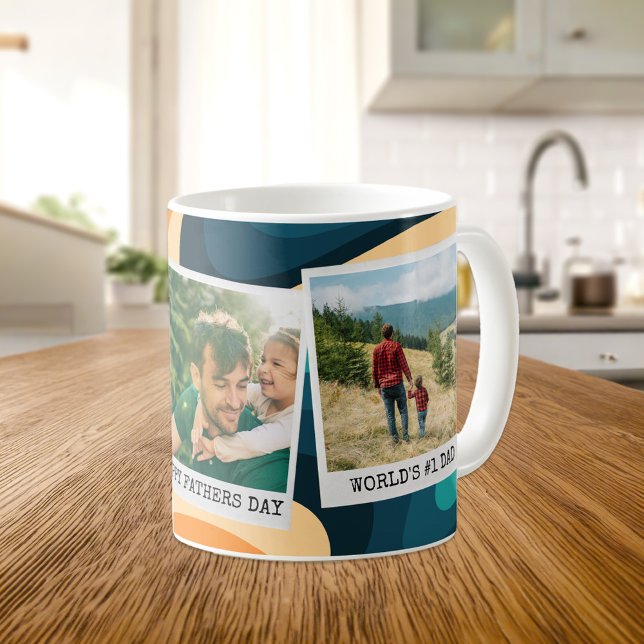 Caneca De Café Colagem de Fotografias Personalizada do Dia de os  (Criador carregado)