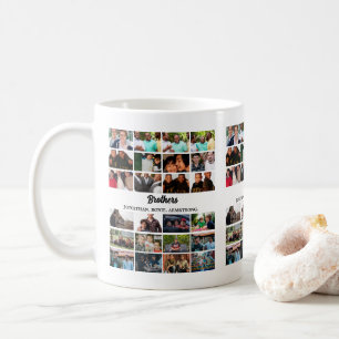 Caneca De Café Colagem de Fotografias Personalizada dos Melhores 