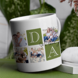 Caneca De Café Colagem de Fotografias Personalizada Love 7