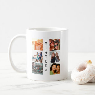 Caneca De Café Colagem de Fotografias Personalizada Moderna 6