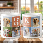 Caneca De Café Colagem de Fotografias Personalizada para o Lover<br><div class="desc">Apresentando nossa caneca de pata de amor moderna e na moda, o presente perfeito para qualquer amante de cachorro! Esta caneca apresenta uma moderna colagem personalizada de fotos e a mensagem personalizada para mostrar seu amor pelo seu amigo peludo. Como mãe de cachorro ou pai, não há nada melhor do...</div>