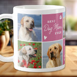 Caneca De Café Colagem de Fotografias Quic DOG MOM Personalizada<br><div class="desc">Apresentando a nossa caneca da mãe na moda, o presente perfeito para qualquer amante de cachorro! Esta caneca apresenta uma moderna colagem personalizada de fotos e a mensagem personalizada para mostrar seu amor pelo seu amigo peludo. Como mãe de cachorro não há nada melhor do que fazer malabarismo com seu...</div>