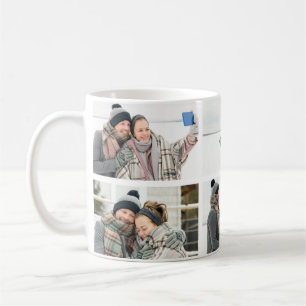 Caneca De Café Colagem de fotos Chic 6 adicione sua própria canec