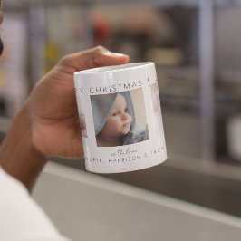 Caneca De Café Colagem de Fotos Clássico Moderno