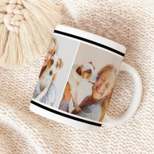 Colagem de Fotos com Faixa Preta Clássica