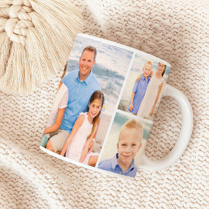 Caneca De Café Colagem de Fotos da Família com Envoltório Complet