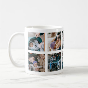 Caneca De Café Colagem de Fotos da Família Feliz para Reprodução