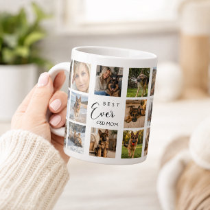 Caneca De Café Colagem de fotos da mãe pastora alemã