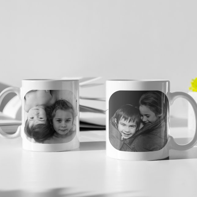 Caneca De Café Colagem de Fotos da Mamãe Moderna  (Criador carregado)